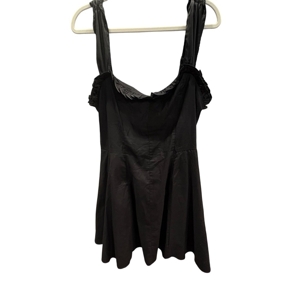 Free People NWT Black Sweetheart Neck Midnight Magic Fit & Flare Dress Size L - Picture 4 of 7